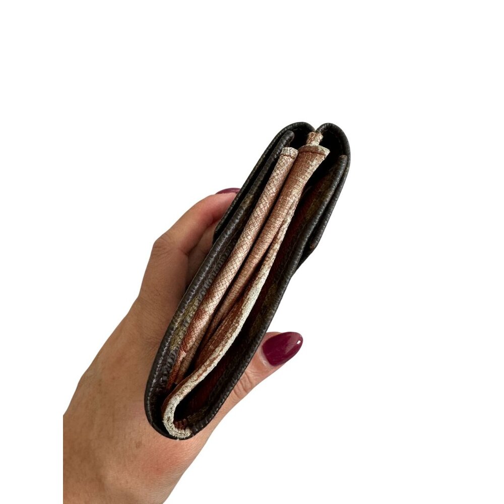 LOUIS VUITTON Brown Elise Monogram Snap Wallet - Picture 10 of 12